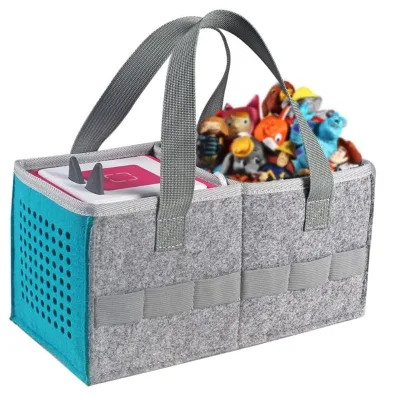 Felt Tote Bag Compatible with Toniebox Starter Set Organizer Tote Bag Handbag for Cartoons Characters Large Carrying Bag