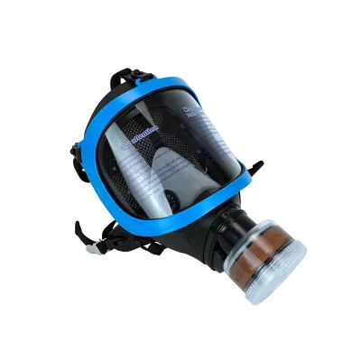 Plastic Industrial Panorama Respirator Reusable ABEK Filter Chemical Anti Toxic Nuclear Full Face 3-Layer Gas Mask for Smoke