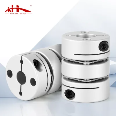 Aluminium Double Diaphragm Clamping Screw Coupling Zero Backlash Shaft Connector for Stepper Motors OEM Customizable