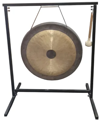 32" China Ancient Bronze Percussion Musical Instrument Chau Gong  for Gong Bath with Beater