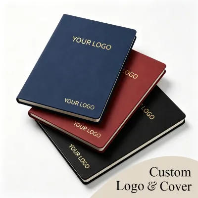 OEM Custom A4 Business Planner Journal Wholesale Dotted Lined Blank Diary Notebook Paper Custom Logo Corporate Gift Printing