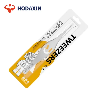 RF4 RF-TZ06 Stainless Steel Pointed Tweezers for Mobile Phone Motherboard Jumper & Electronic Component Micro-Repair