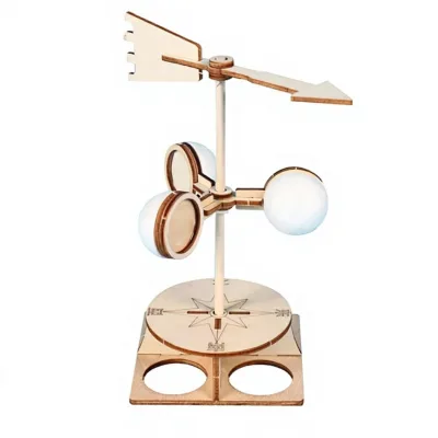 DIY Test Wind Direction Assembly Toys for Children Exploring Nature Scientific Study Model Kits Toy Wind Level Experimental