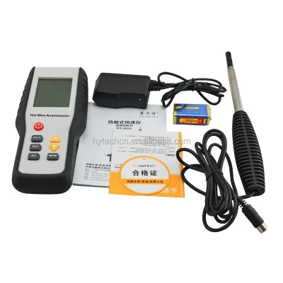 HT-9829 Hot Wire Thermo-Anemometer Air Flow Meter Temperature Tester