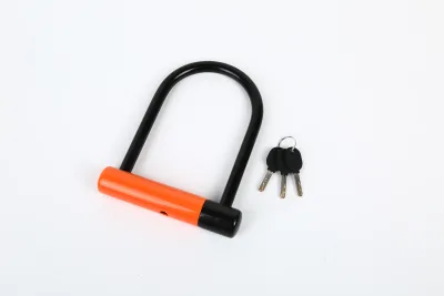 For Steel Mini U-Type Bike Lock with 2 Keys for Door Gate Padlock-Hot Sale