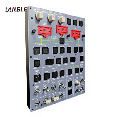 Aluminum Frame Flight Sim Overhead Panel Full Aircraft System Control for Home Flight Simulator Cockpit