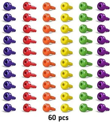 Stacking Peg Board Set Toy | JUMBO PACK | 60 Pegs & Board + FREE Stacking Cups + FREE Colorful Board + FREE Storage Bag |