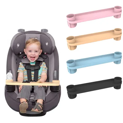 Silicone Child Safety Seat Tray Snack Shelf Tray Road Trip Essentials Car Seat Table Tray