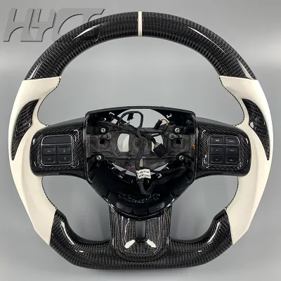 Car Interior Upgrade Carbon Fiber Leather Customized Steering Wheel Suitable for Dodge JCUV JOURNEY SRT Durango