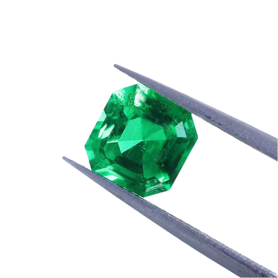 Synthetic Emerald Stone Hydrothermal Loose Gemstones 1Carat Green Color Emerald Stone Natural