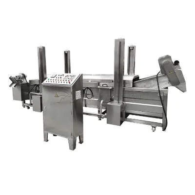 Manufacturer Automatic Food Frying Gas Continuous Frier Machine/deep Fryer/industrial Continuous Fryer