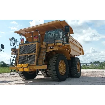 Top Brand New 91 Tons 4x2 Diesel Automatic Heavy Truck Tipper Dumper Double Axle Rigid Cumins Engine Left Steering Rear Camera