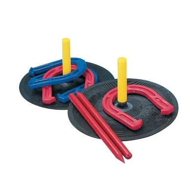 Horseshoes Game As Outdoor Games for Family Horseshoe Set Best Yard Camping Lawn Beach Games Perfect for Adults, Kids or Senior