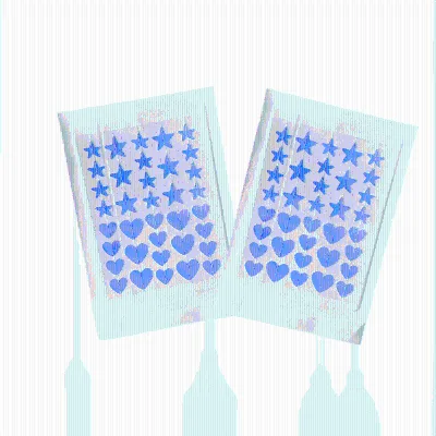 ODM Dazzling Hydrocolloid Plaster Pimple Patches Star & Heart Acne Colour Master Invisible Removing Makeup Sets CE &ISO13485