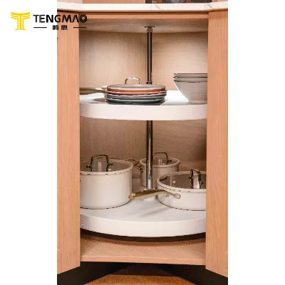 China Products Kitchen Corner Storage 24inch Tableware Serving 360 Rotationcorner Pull Out Kitchen Storage