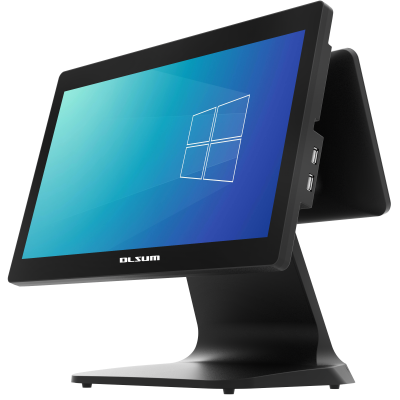 Cost-Effective All- in- One Dual Screen Cash Register with Optional Secondary Screen