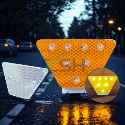115X85X45Mm Solar Studs Price Led Light Guardrail Solar Trapezoid Road for Traffic Safety Road Reflective Delineator