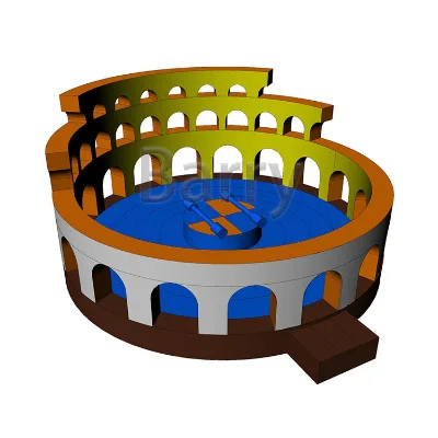 High Quality Inflatable Rock n Roll Joust Jousting Arena, Inflatable Gladiator Duel Game for Sale