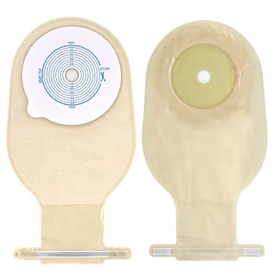 Factory 1 Piece 2 Piece Colostomy Bags Sterilized 60mm 70mm 85mm Medical Disposable Ostomy Bag