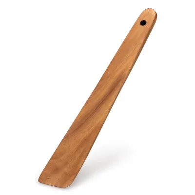 Kitchen Utensil Spurtle Teak Wooden Spatula for Cooking Spoon Food Dough Scraper Cooking Utensils Flat Camping Wood Egg Spatulas