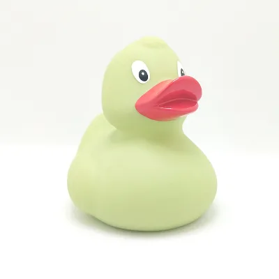 HOKING HKBT001 Rubber Light Duck Glowing in the Dark Fluorescent Promotional Gift Toy for Kids