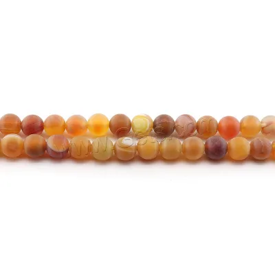 High Quality Natural Polished Orange Lace Agate Bead Gemstone Beads for Jewelry Making