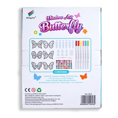 OEM/ODM New Release DIY Painting Kit Paint Your Own Suncatchers Create Your Own Window Art Craft Kits for Kids