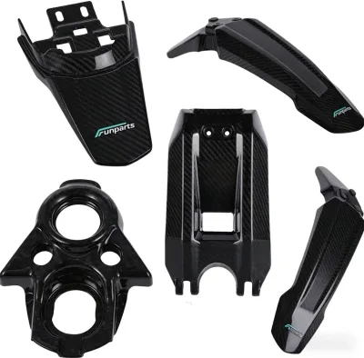 OEM/ODM Custom Surron Light Bee X Carbon Fiber Side Frame Covers Guard Body Fairing Shell Kit Wholesale Professional Factory