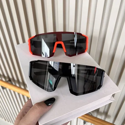 Men's Women's Windproof Cycling Sunglasses Red Lenses PC Frame for Outdoor Sports Mountain Climbing Highway Mountain Outdoor Cyc