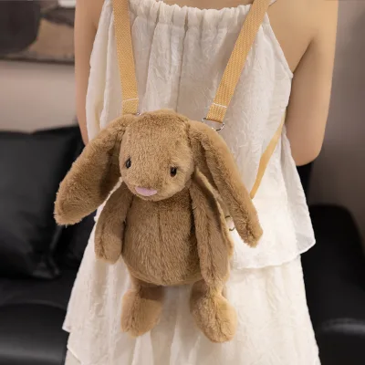 High Quality Stuffed Shoulder Bag Series - Gray Rabbit Shoulder Bag,stuffed Animal Toys,