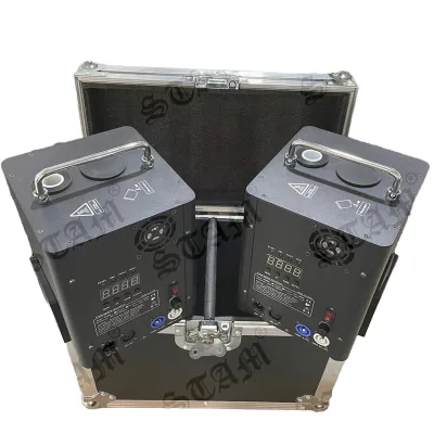 Portable Moving Head Stage Lights Flight Case Beam Spot Wash Par Light with Fog Machine for Road Shows and Performances