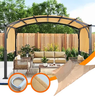 Customized sunshade awning, sunshade sail, triangular sunshade sail, UV blocking, swimming pool, garden sunshade sail