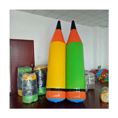 Inflatable Girl Model on Water Animal Cartoon Advertising Inflatables With Led