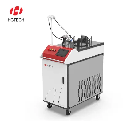 HGTECH Laser 1000w1500w 2000w Spot Metal Welder Online Support Maxwave Handheld Fiber Laser Welding Machine