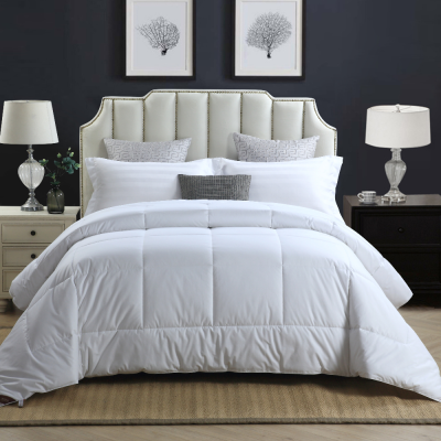 Hotel and Home Thick Warm Cotton Fabric White Duck Goose Feather Down Quilt Blanket Duvet Comforter Bed Quilt