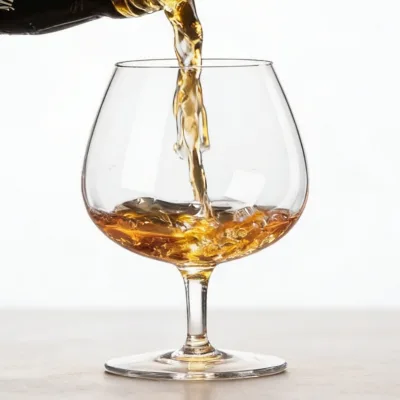 High Quality Classic Crystal Glass Brandy Snifters 450ml Short Stem Eco-Friendly Reusable Custom-engaged Clear Party