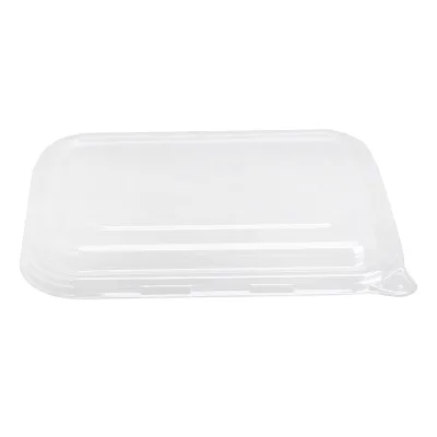 Custom Clear PET Dome Lids for Clamshell Containers Takeaway Dessert Salad Packaging