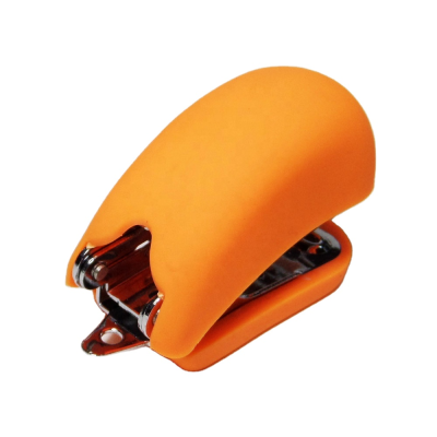 2-in-1 Small Size Orange Mini Stapler and Staple Remover Manual Plastic Office Tool