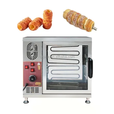 Coconut Strawberries Honey Chocolate Ice Cream Chimney Cake Baking Oven Electric Chimney Bread Roll Maker Chimney Cake Machine