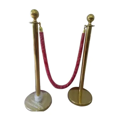 Wholesale Hotel Barriers Airport Queue Line Stanchion Rope for Sale Stanchions and Velvet Ropes