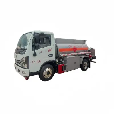 Mini 3m3 Aluminium Alloy Fuel Tank Truck Gasoline/Diesel Oil Dispensing Trucks for Sale