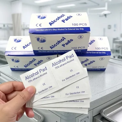 Thick Alcohol Wiping Pads, 70% Solution, Nonwoven Material Durable & Shape-Retaining