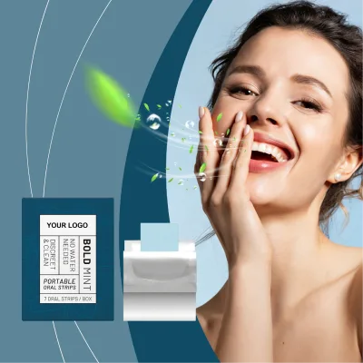 Mint Flavor Oral Strips Fresh Breath Zero Sugar Perfect for Social Occasions Enhance Personal Image