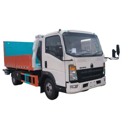 HOWO 5 Ton Wrecker with Removable Side Wall Cargo Box Factory Direct Customizable Dual-use Tow Truck for Road Rescue & Freight
