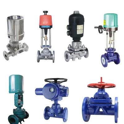 Pneumatic/Electrical Actuated Diaphragm Type Control Valve