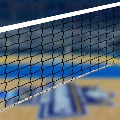Reinforced Volleyball Training Net with Shock-Absorbing Padding & Anchor Kit with Carry Bag & Repair Accessories