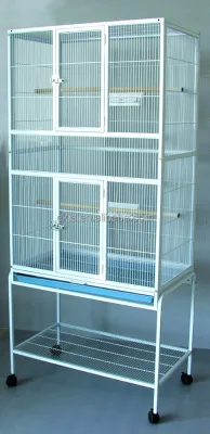 Removable Birds Budgie Canary Aviary Finch Parrot Cage with Stand Wheels
