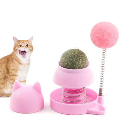 Catnip Ball Rocker Cat Toy Self High Tease Cat Teeth Cleaning Fresh Breath Pet Toy Interactive Ball