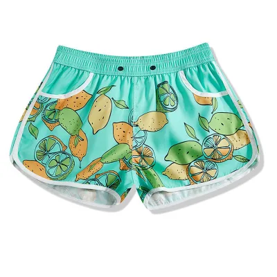 Custom Animal Printing Board Shorts Hawaiian Swimwear Women Stretchable Board Shorts
