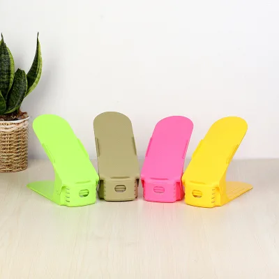 Shoe Slots Organizer,Adjustable Shoe Stacker Space Saver,Double Deck Shoe Rack Holder for Closet Organization
